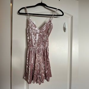 LA Hearts suede Romper